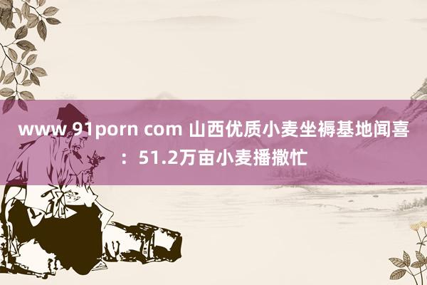 www 91porn com 山西优质小麦坐褥基地闻喜：51.2万亩小麦播撒忙