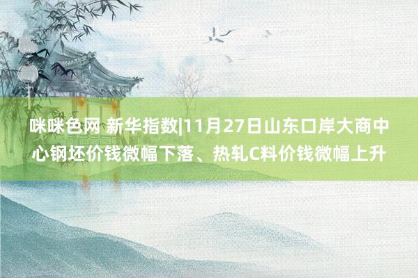 咪咪色网 新华指数|11月27日山东口岸大商中心钢坯价钱微幅下落、热轧C料价钱微幅上升